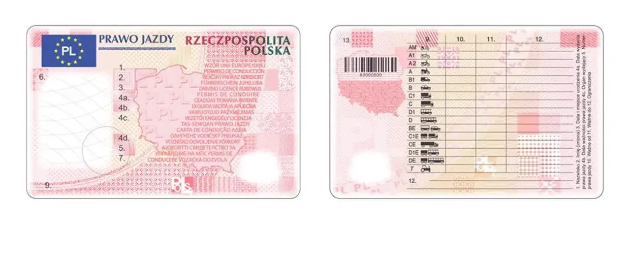 Polskie prawo jazdy. Czy trzeba wymienić prawo jazdy po zmianie adresu? Dokument zawiera dane kierowcy i kategorie pojazdów.