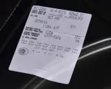 Naklejka z danymi pojazdu, w tym kod silnika po VIN VW dla Octavii.