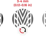 Stan bieżnika opony: 8 mm (dobry), 3-4 mm (do rotacji), < 1.6 mm (wymiana).