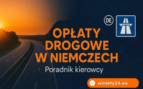Poradnik kierowcy: opłaty drogowe w Niemczech. Autostrada o zachodzie słońca.