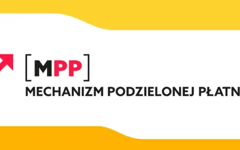 Symbol rozchodzących się strzałek i napis [MPP] Mechanizm Podzielonej Płatności. Dotyczy to towarów objętych obowiązkowym mechanizmem.