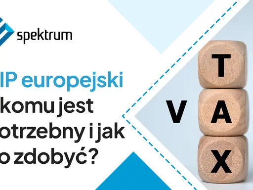 NIP europejski: dla kogo jest potrzebny i jak go zdobyć? Obok kostki z napisem VAT.