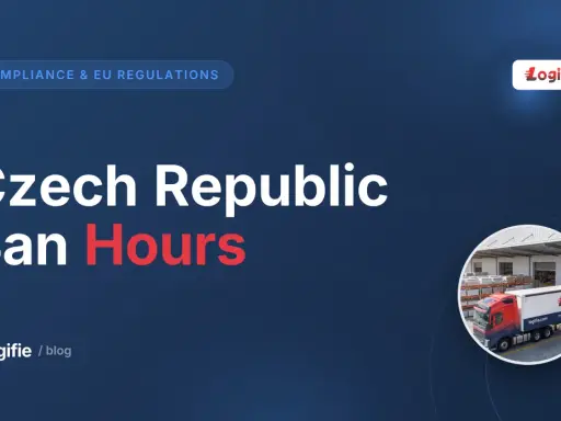 Czech Republic Ban Hours: poznaj zasady zakaz jazdy czechy dla transportu. Logifie pomaga w zgodności z przepisami UE.