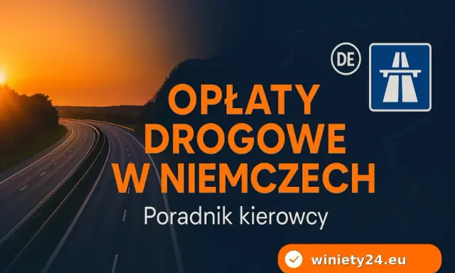 Poradnik kierowcy: opłaty drogowe w Niemczech. Autostrada o zachodzie słońca.